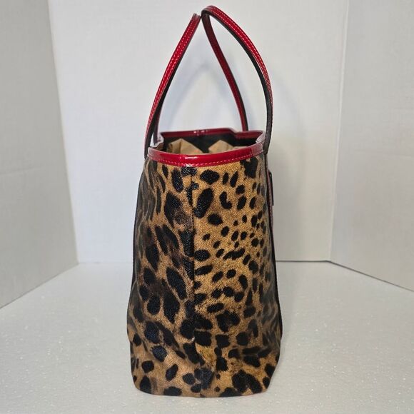 Dolce & Gabbana Leopard PVC Patent Leather Tote Bag - Picture 5 of 13